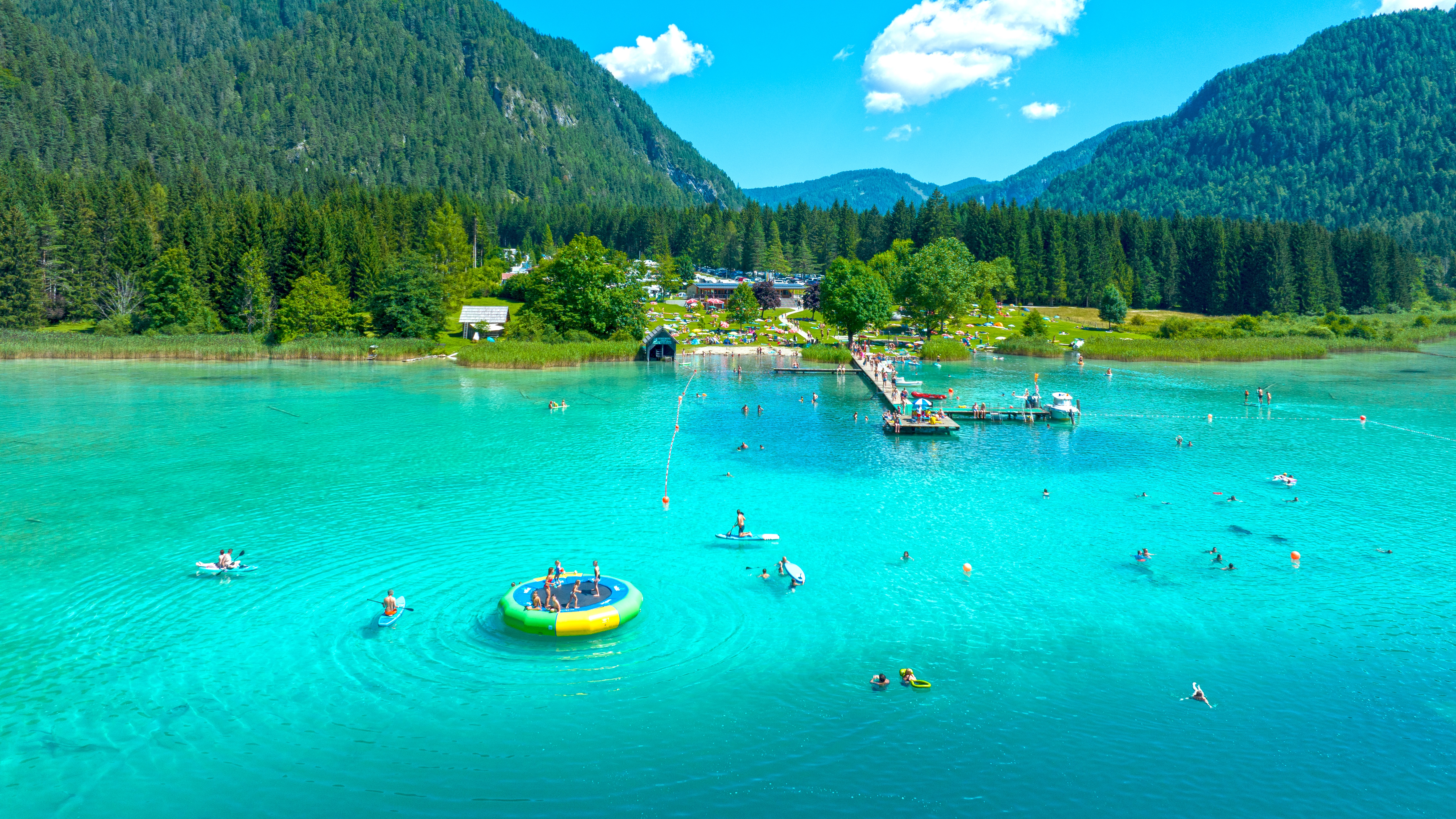 Stockenboi Lido at the Weißensee Lake