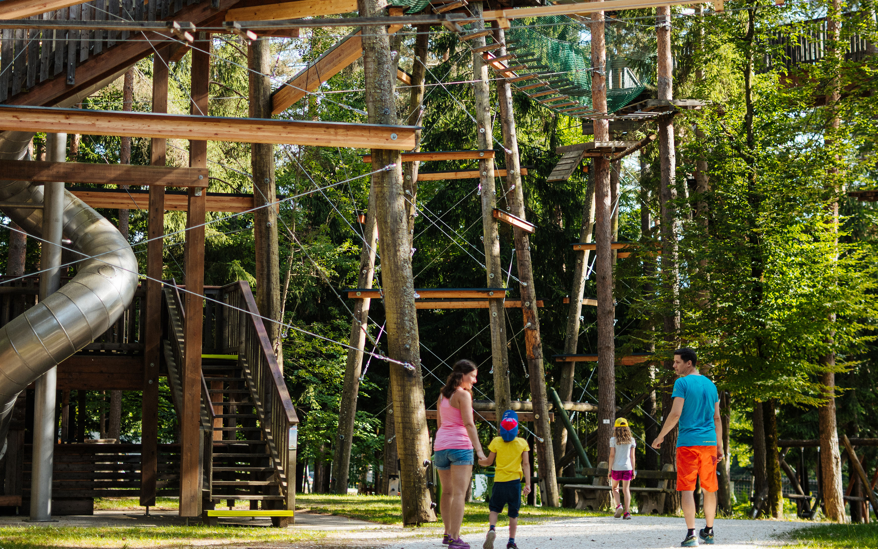 Forest Adventure World at lake Klopeiner See