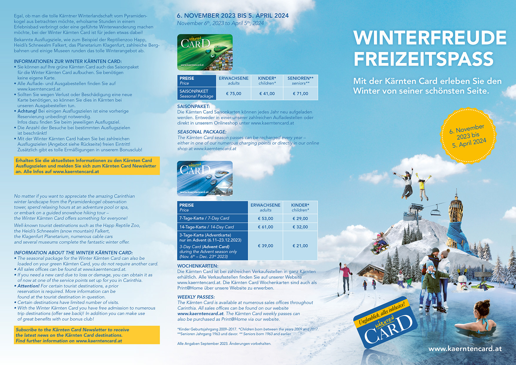 Presse – Medien – Kärntencard Winter